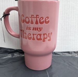 Boston Warehouse Pink Coffee Mug with Quote